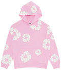 pink denim tear hoodie