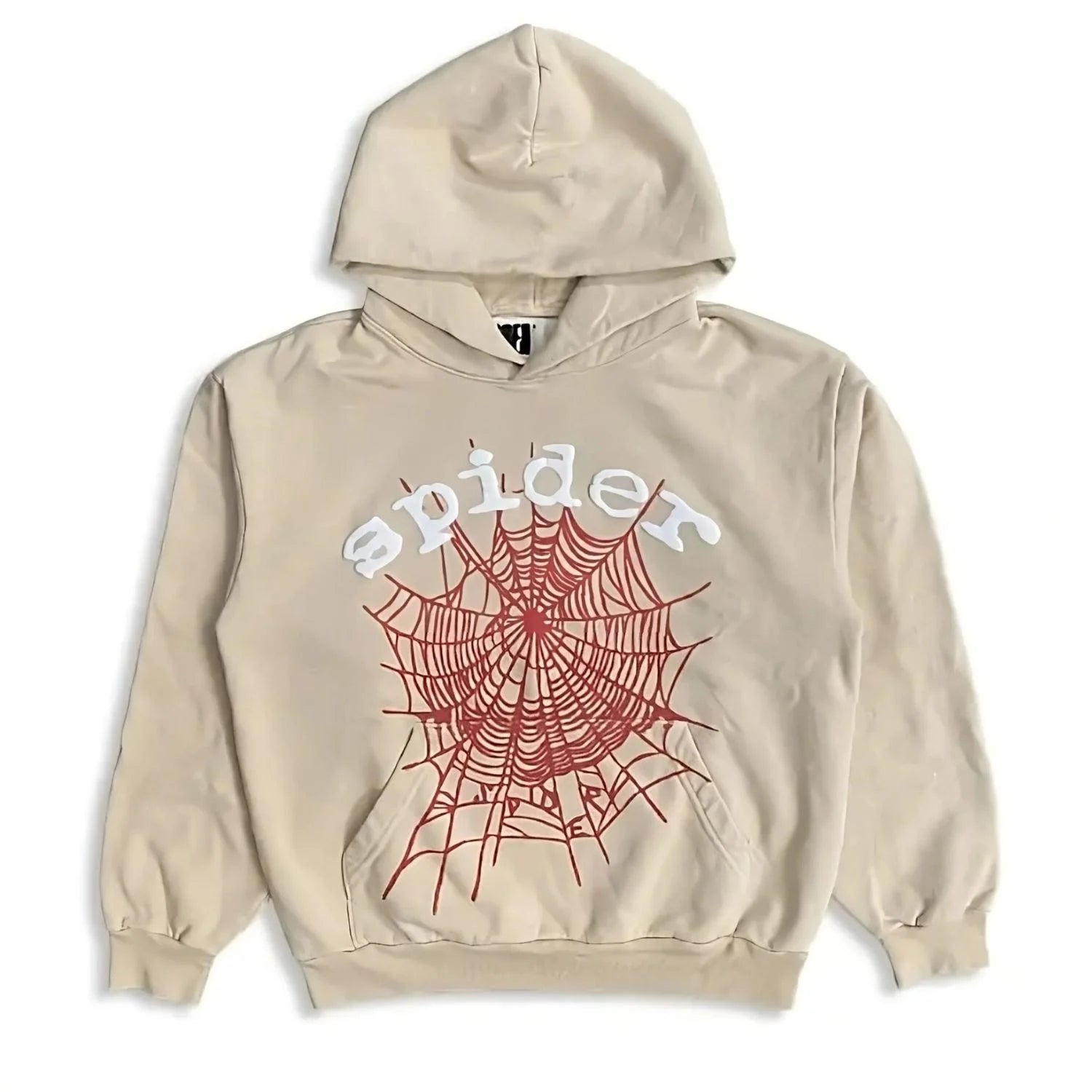 cream spider hoodie