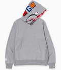 grey bape double hood